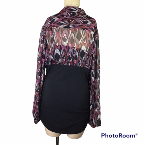 ADIVA Ruched Top, XL , EUC - Picture 2 of 5